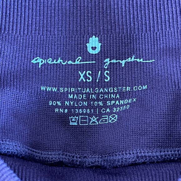 Spiritual Gangster Love Sculpt Leggings in Blackberry Mini Ribbed Size XS/Small - Picture 5 of 7